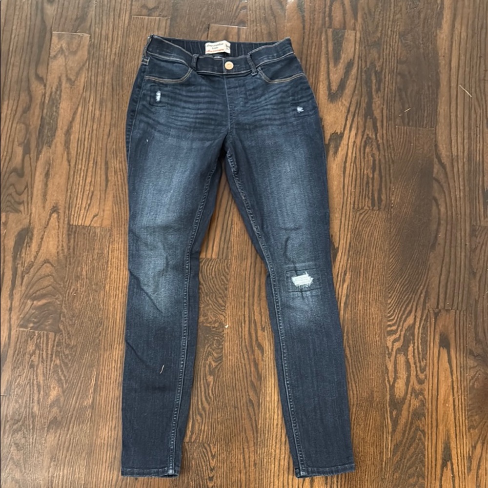 Kids Abercrombie & Fitch pullon pull on jean leggings 15/16 15 / 16